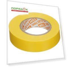 Изолента ПВХ, 15 мм, 130 мкм, желтая, 20 м, TDM Electric, SQ0526-0012