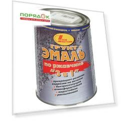 Грунт-эмаль НовБытХим, по ржавчине, смоляная, белая, 1 л