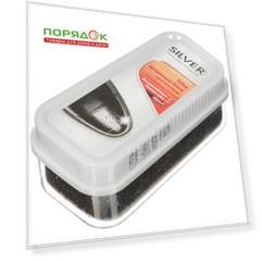 Губка для обуви широкая, черная, Silver, Professional, PS1002-01/PS3102-01/PS2102-01