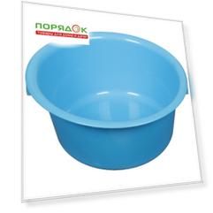 Таз пластиковый круглый с ручкой, 9 л
