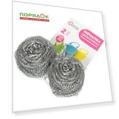 Мочалка для посуды металл, 2 шт, спираль, Марья Искусница, New