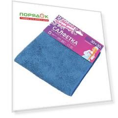 Салфетка бытовая для уборки, микрофибра, 30х30 см, Марья Искусница