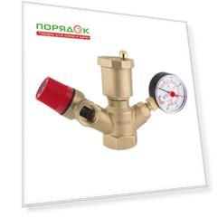 Группа безопасности для котла, 1", Y-образная, 1.5 бар