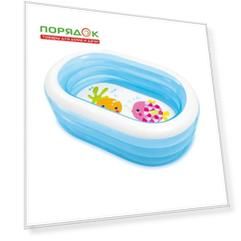Бассейн надувной Intex, 163х107х46 см, Ванна, 57482NP, 230 л