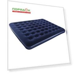 Матрас надувной Bestway, 203х183х22 см, 67004/030443BW, без насоса, флокированный, ортопедический, особопрочный, 300 кг