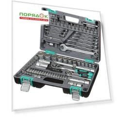 Набор слесарных инструментов Stels, 14105, 1/2", 1/4", сталь, кейс, 82 предмета