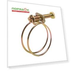 Хомут обжимной проволочный, 1/2", 2 шт, спираль, индивидуальная упаковка, MasterProf, ИС.140675