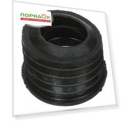 Манжета 70х50 мм, ПВХ, черная, СантехКреп, 2.19.10