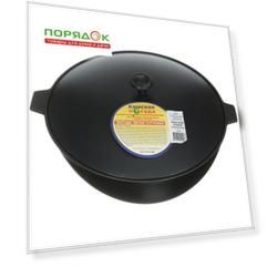 Казан чугун, 7 л, ПЛЧ-4-70-30-65-6, с крышкой, Камская посуда, к71