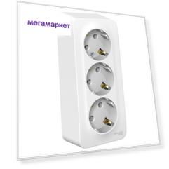 Розетка Schneider Electric BLNRA010311 3-местная, ОП, 16А, IP20, 250В, заземление, белая
