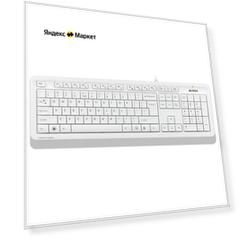 Клавиатура A4Tech Fstyler FK10 белый/серый USB