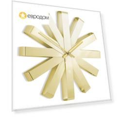 Часы настенные Umbra Ribbon, латунь
