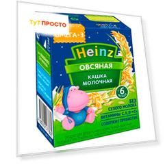 Кашка Heinz 200мл молочная овсяная с омега 3 с 6 месяцев