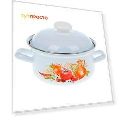 Кастрюля Appetite эмаль 3,0л итальянская кухня 15124ап2
