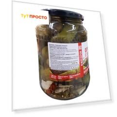 Огурцы Европа маринованные 680г