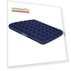 Матрас надувной Bestway, 191х137х22 см, 67002N/67002/010165BW, без насоса, флокированный, ортопедический, 227 кг