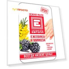 Жидкое мыло Европа 1л ежевика и мимоза