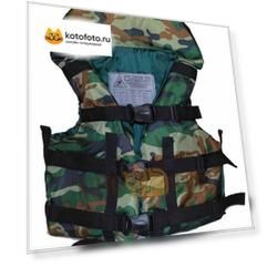 Жилет Страховочный Sm 00003377 С Подголовником Р 50-54 До 100Кг Камуфляж(L)