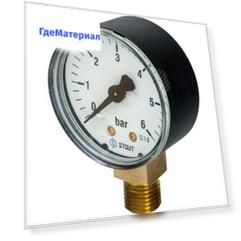 Манометр радиальный Stout Dn 50 мм 1/4' SIM-0010-500608