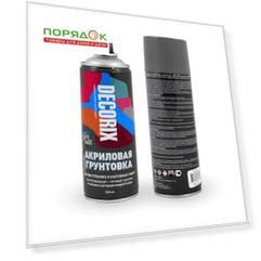 Грунтовка аэрозольная, акриловая, Decorix, серая, 0.52 л, A10