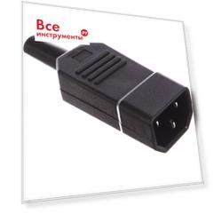 Электрическая кабельная вилка lanmaster iec 60320, c14 10a 250v, разборная, черная, lan-iec-320-c14