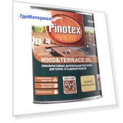 Масло Pinotex Wood&Terrace Oil для террас бесцветное 1 л