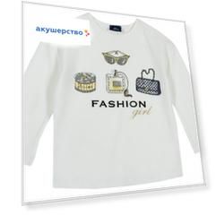 Chicco Лонгслив для девочки Fashion girl
