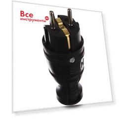 Каучуковая вилка с заземлением 16A, IP44