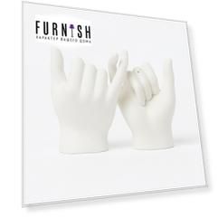 Набор из солонки и перечницы pinky swear (doiy) белый 17x12x14 см.