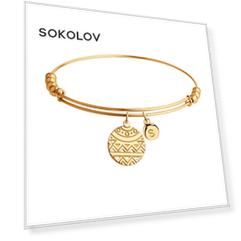 Браслет SOKOLOV из золочёного серебра