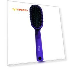 Щетка для волос Beauty Style с прорезями  мини овальная 58051в