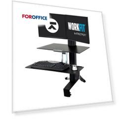 Крепление_Настольное рабочее место под два монитора   WorkFit-S (33-349-200)