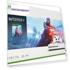 Игровая приставка Microsoft Xbox One S 1Tb 234-00689 White + Игра Battlefield V