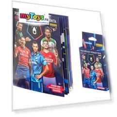 Альбом Panini "Футбол. РПЛ сезон 2019-2020" и блистер , 6 пакетиков
