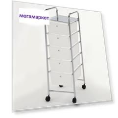 Этажерка My Space G005, с 5-ю пластиковыми ящиками, 39х33х97 см