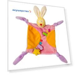 Комфортер Taf Toys Игрушка платочек-прорезыватель Кролик