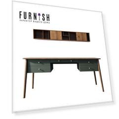 Рабочий стол andersen (etg-home) зеленый 180x75x75 см.