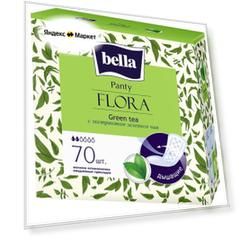 Ежедневные прокладки Panty Flora с экстрактом зеленого чая, 70 шт.
