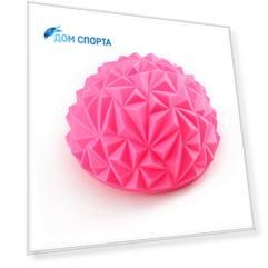 Полусфера массажная круглая надувная Sportex ПВХ, d16,5см C33512-2 розовый