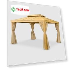 Шатер Insense wood design 3х4м металлическая крыша