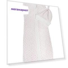 Пеленка-кокон с шапочкой Amarobaby Soft Hugs Звезды розовые, р. 56-68