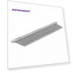 Hello Pet Расческа алюминиевая с матовой овальной ручкой, 10,5 см, 82 зуба