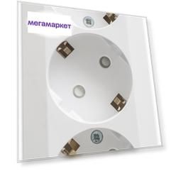 Розетка Schneider Electric Этюд PA16-012B 3-местная, ОП, 16А, 250В, с/з со шторками, белая