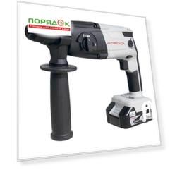 Перфоратор работа от аккумулятора, Интерскол, ПА-18/18Л2, SDS-Plus, 18 Вт, 1.3 Дж, 2 режима, 18 В, Li-ion, с кейсом, 4 А.ч, 329.4.1.74