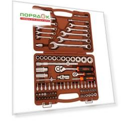 Набор слесарных инструментов Ombra, OMT82S12, 1/2", 1/4", 12-гранные, кейс, 82 предмета