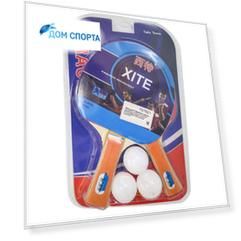 Набор для настольного тенниса (2 ракетки, 3 шарика) Sportex T07621
