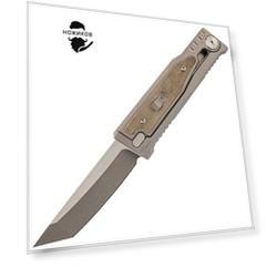 Складной нож Reate EXO-M Tanto, сталь CPM-3V, рукоять титан/микарта, зеленый