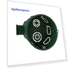 Подрозетник Schneider Electric для бетона d68х46 мм 8 вводов зеленый IP30 наборная
