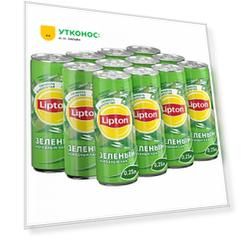 Чай холодный зеленый Lipton негазированный 12 штук по 0.25 л