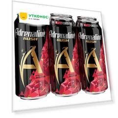Энергетический напиток Adrenaline Red Energy газированный 6 штук по 0.45 л